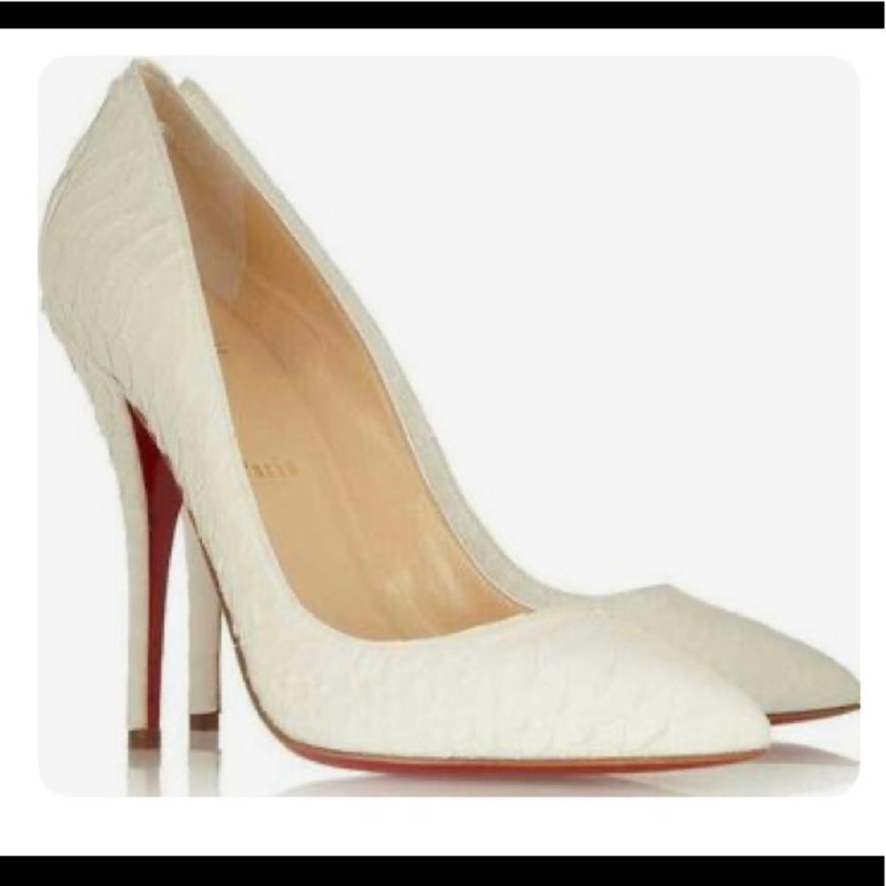 Christian Louboutin Batignolles 120 Python Pumps - image 1